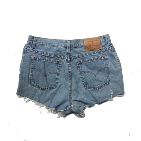 Levi's Pants - Vtg Levis 550 Distressed High Waist Cutoff